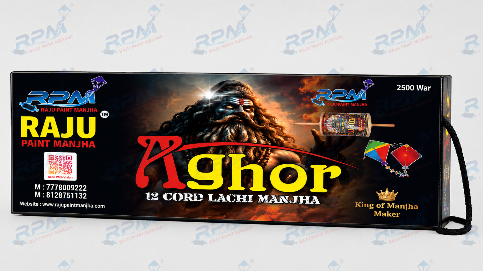 Aghor 12 Cord Lachi Premium Kite Flying Manjha